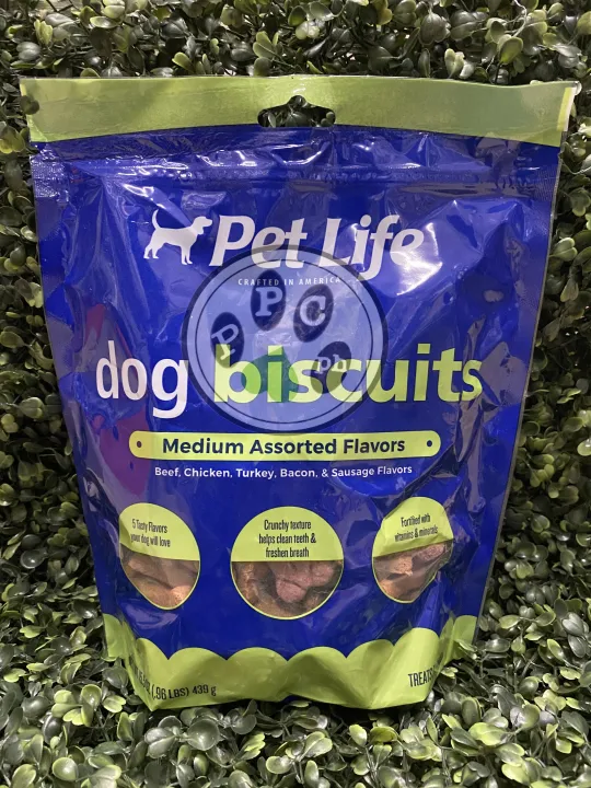 Pet Life Premium Dog Biscuits Medium Assorted Flavors 439g Lazada PH