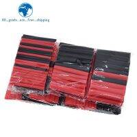 TZT 1set=150PCS 7.28m Black And Red 2:1 Assortment Heat Shrink Tubing Tube Car Cable Sleeving Wrap Wire Kit Cable Management