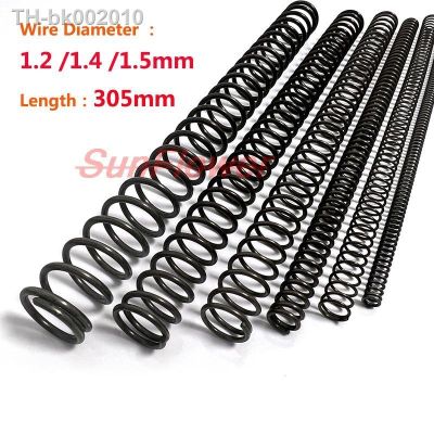 ♞✔☌ 2PCS Wire Diameter 1.2/1.4/1.5mm Length 305mm Long Pressure Spring Y-type Compression Spring 65 Manganese Steel Pressure Spring