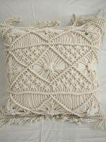 Cushion Covers 100 Cotton Linen Macrame Hand-Woven Thread Pillow Covers Geometry Bohemia Style Pillowcase Home Decor 45*45cm