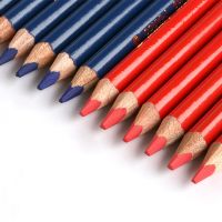 MARCO Color Pencil Double-ended Lapis De Cor Red Blue Marker Pencil Professional Drawing Color Pencil School Office Marking Pen Drawing Drafting