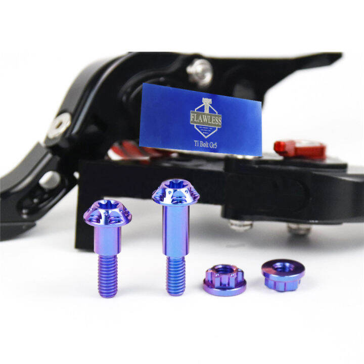 FlawlessTi Gr5 Titanium Brake Clutch Lever Bolt m6x24 m6x30 Available