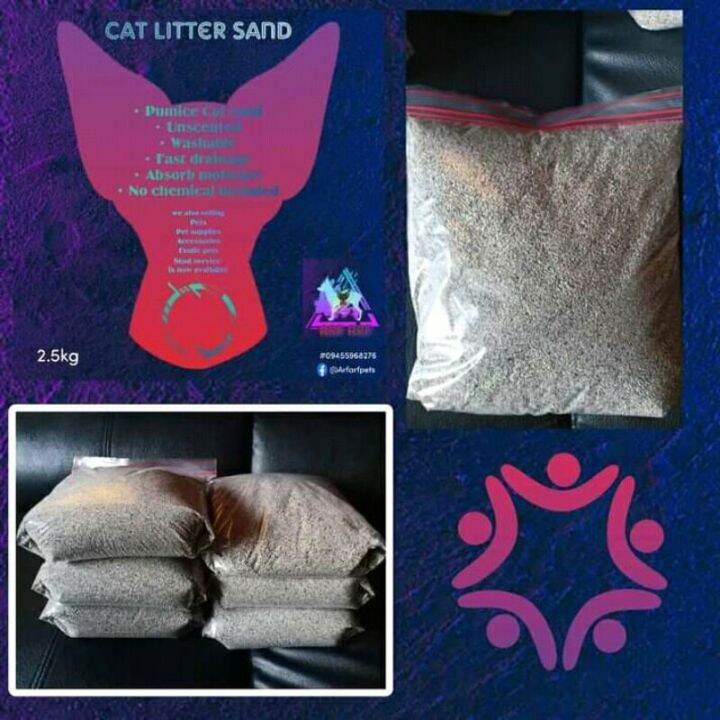QCcqpuFI 2.5 kgs WASHABLE ARF ARF Cat Litter Pumice Sand Lazada PH