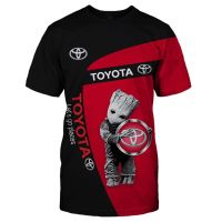 2023 NEWSummer ใหม่ผู้ชายคลาสสิก Casual กีฬาชายเสื้อแขนสั้นคอกลม Toyota Motor เสื้อยืด Quick Dry