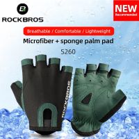 hotx【DT】 ROCKBROS Cycling Gloves Breathable Half Men Outstoor Shockproof