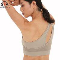 【Sportsangel】S-3XLOne-shoulder sports womens running yoga plus size y fitness