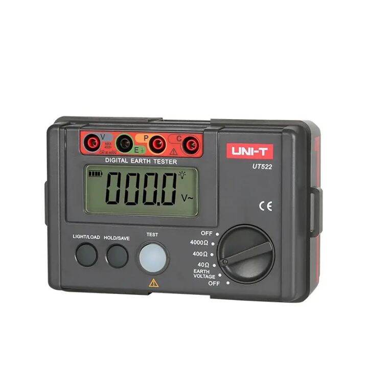 uni-t-ut522-เครื่องวัดทดสอบ-ความต้านทานดิน-แบบดิจิตอล-4000โอห์ม-ac-earth-meter-วัดความต้านทานดิน-วัดกระแสไฟในดิน-digital-earth-tester-ut522