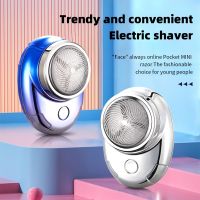 【DT】 hot  Mini Electric Shaver For Men Pocket Size Washable Rechargeable Portable Cordless Trimmer Knive Face Beard Razor Hair Trimmer
