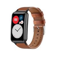 【Fast-selling】 สายหนังสำหรับนาฬิกา FIT Strap Smartwatch อุปกรณ์เสริมหนังแท้สมาร์ทสายรัดข้อมือสร้อยข้อมือนาฬิกา Fit Strap