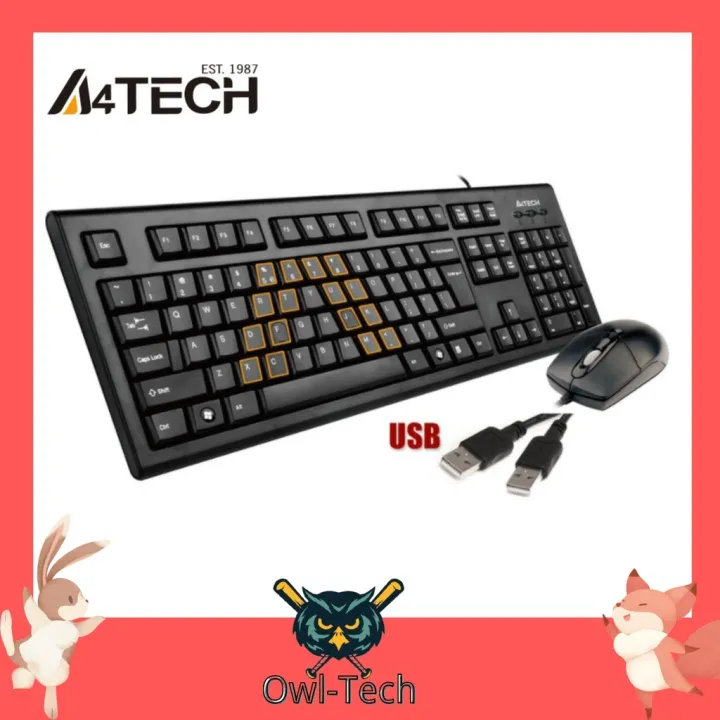 Gerou A4TECH KEYBOARD AND MOUSE COMBO BUNDLE USB TYPE (KRS8572
