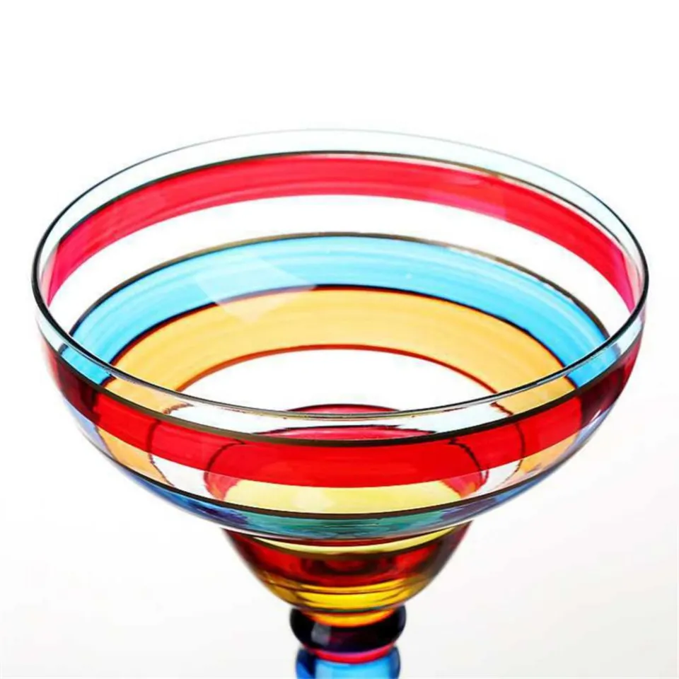 270ml Creative Margarita Wine Glasses Colorful Cocktail Cup