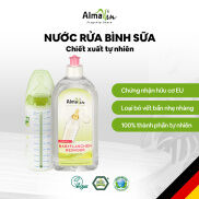 Nước rửa bình sữa Almawin chứng nhận hữu cơ Châu Âu Ecocert chai 500ml an