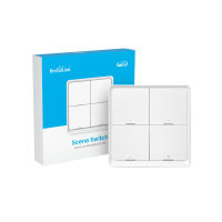 BroadLink BLE Smart Home 4-Button Scene Switch แป้นสวิตช์ไร้สายแบบใช้ถ่าน สัญญาณ BLE เอาไว้สั่ง Scene, Automation ใช้กับแอป Broadlink BLE