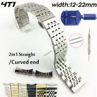 （Bar watchband）สายนาฬิกาข้อมือสแตนเลส2in1แบบโค้งตรง,สายรัดข้อมือเปลี่ยนสายรัดนาฬิกา17 18 19 20มม. 21 22มม.