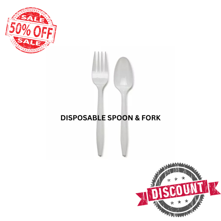 Plastic Spoon and Fork DISPOSABLE 50PCS Lazada PH