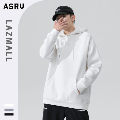 ASRV เสื้อฮู้ดชาย เสื้อมีฮู้ดผู้ชาย hoodie เสื้อกันหนาว ผู้ชาย เสื้อกันหนาวมีฮู้ดสำหรับผู้ชาย ฤดูหนาวขนแกะ เทา ดำ ขาว แข็ง ป่า เสื้อแจ็กเกต หมวกเสื้อกันหนาว ผ ช เสื้อฮู้ดเท่ๆ