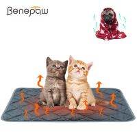 {pets baby} Benepaw เตียงแมวเตียงลูกสุนัขกันน้ำล้างทำความสะอาดได้,ผ้าปูสำหรับสุนัขฤดูใบไม้ร่วงฤดูหนาวกันลื่นทนทานไม่สัตว์เลี้ยงไฟฟ้าแผ่นอุ่นทนทาน