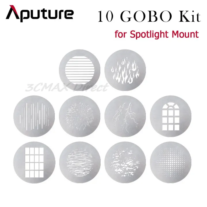 Aputure 10 Gobo Kit Photography Fill Light accessories Projection Film