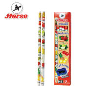 HORSE ตราม้า ดินสอดำ HB ตราม้า ลายผลไม้