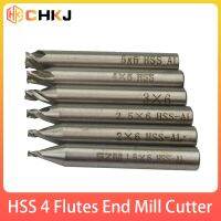 【DT】hot！ CHKJ Locksmith Milling Cutter Bit 1/1.2/1.5/2/2.5/3/4/5mm End Mill Straight Shank 4 Flutes Speed