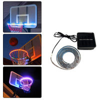 Basketball Rim Lights Light up LED Basketball Hoop Light Solar Power Color Changing Induction Lamp