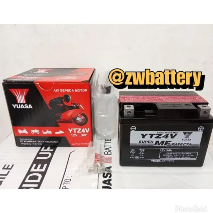 Aki Motor Honda Scoopy,Beat YUASA YTZ4V | Lazada Indonesia