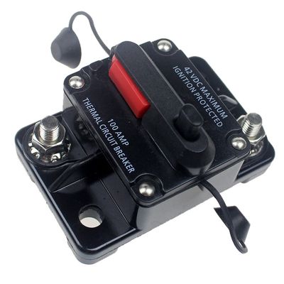 【LZ】✵◄ↂ  Interruptor impermeável do ampère interruptor manual da restauração do carro do fusível bateria dupla IP67 12V 24V