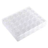 Nail Rhinestones Storage Box Jewelries Sequins Beads Glitter Power Transparent Organizer Contain Jars