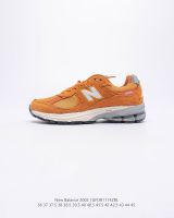 _ New Balance_  vintage shock absorption running shoes Cowhide reverse fur fabric sports shoes Casual shoes Daddy shoes