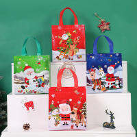 Party Favor Bags For Christmas Festive Gift Packaging Santa Claus Gift Bags Christmas Party Supplies Non-woven Christmas Bags