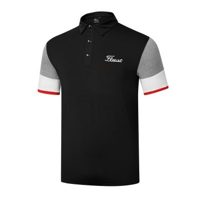 Golf clothing mens breathable quick-drying sports short-sleeved Korean casual T-shirt outdoor polo shirt contrast color top Castelbajac FootJoy DESCENNTE J.LINDEBERG Odyssey PEARLY GATES  Le Coq Amazingcre▪