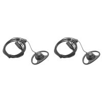 10X 2 Pin Advanced D Shape Clip-Ear Ptt Headset Earpiece Mic for Motorola 2 Way Radios GP88S GP300 GP68 GP2000 GP88