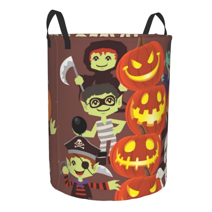 storage-and-pumpkin-faces-household-dirty-basket-folding-organizer