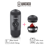 COMBO Wacaco Nanopresso Black + NS Adapter - Máy pha cà phê ép tay cao cấp từ Wacaco