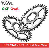 VXM GXP รูปไข่ Chainring 3มิลลิเมตร6มิลลิเมตรชดเชย,ติดตั้งโดยตรงสำหรับ Sram XX1 Eagle X01 X1 X0 X9,32ครั้ง34ครั้ง36ครั้ง,MTB จักรยานถนนจักรยาน