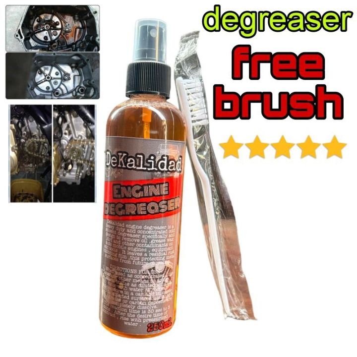 Motorcycle engine degreaser 250ml free Brush Lazada PH