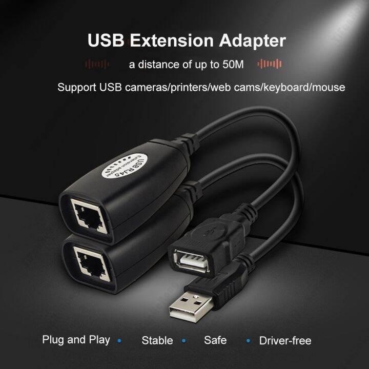 1-pair-usb-2-0-rj45-extension-extender-adapter-up-to-150ft-using-cat5-cat5e-6-rj45-lan-network-ethernet-repeater-cable