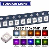 ⊕™ 100pcs/Lot 3528 1210 Diode SMD LED Diodo Kit Green RED WARM White ICE Blue Yellow Pink Purple-UV Orange Rgb