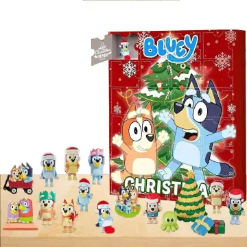 Cartoon Anime Bluey Family Action Figures Toys Pvc Collection