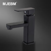 Black Faucet Stainless Steel Paint Faucet Bathroom Basin Faucets Blacked Hot Cold Mixer Tap Single Hole