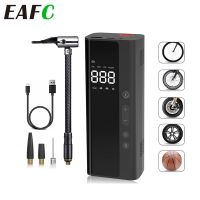 ☢﹍❂ 8000mAh 12V Car Air Compressor Portable Tire Inflator Wireless Digital Inflatable Pump for Motorcycle Bicycle Tyre Balls