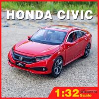 HOT★Klt โมเดลรถยนต์ 1:32 Honda Civic 2019 ของเล่นสําหรับเด็กผู้ชาย