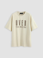 Cider Cider Over Thinking Oversized Graphic Teeเสื้อยืดแขนสั้นผู้หญิง เสื้อแฟชั่นผญ ทรงโอเวอร์ไซส์ ลุคสตรีท