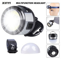 Powerfull Multifunction Light with magnet and hook LED Headlamp USB Rechargeable hat clip light For Camping working Light Lamp