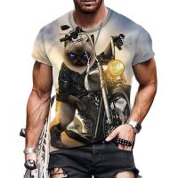 2023Funny Men Animal T Shirt 3d Animal Graphic Printed Summer Fashion Vintage Harajuku Oversized Short Sleeve Tops Tee Clothing