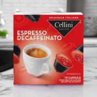 Espresso Decaffeinato Cellini Coffee Capsules 10 Capsules กาแฟแคปซูล Cellini กาแฟ กาแฟสำเร็จรูป