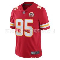 Nfl Jerseys Rugby Shirt Chiefs Kansas City Chiefs 15  Mahomes Embroided Shirt เสื้อกีฬาชาย เสื้ออเมริกันฟุตบอล เสื้อรักบี้