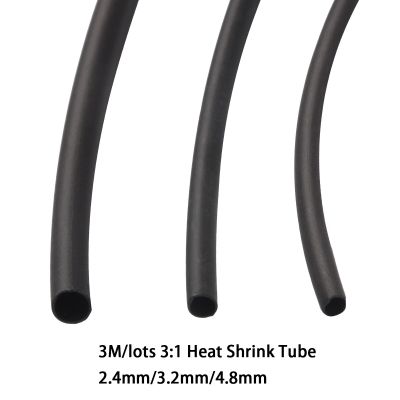 3M* 2.4/3.2 /4.8mm 3:1 Heat Shrink Tube set with Glue Dual Wall Tubing  Adhesive Lined Sleeve Wrap Cable Management