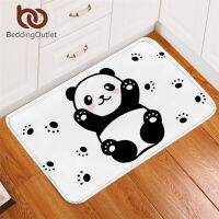 BeddingOutlet Panda Area Rug Non-slip Cartoon Play Floor Mat Animal Carpet Unicorn Doormat Outdoor 40x60cm Home Decor Mat