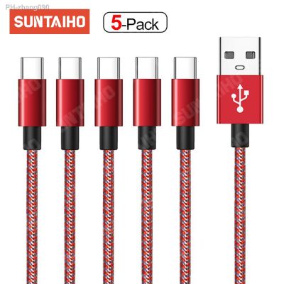 Chaunceybi 5 Pack Type C Cable S20 S10 Fast Charger Charging P40 P30Pro USBC